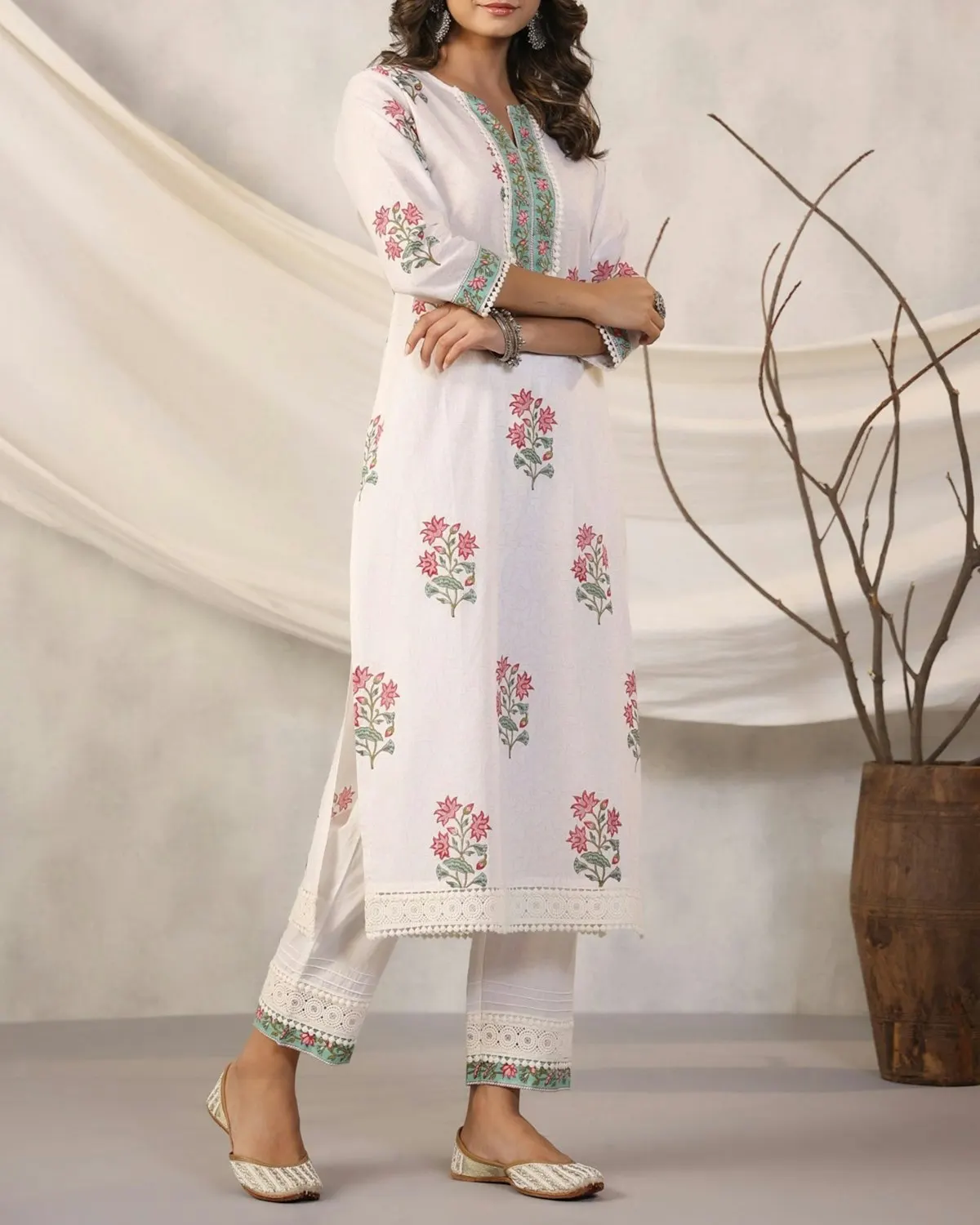Straight cotton kurti