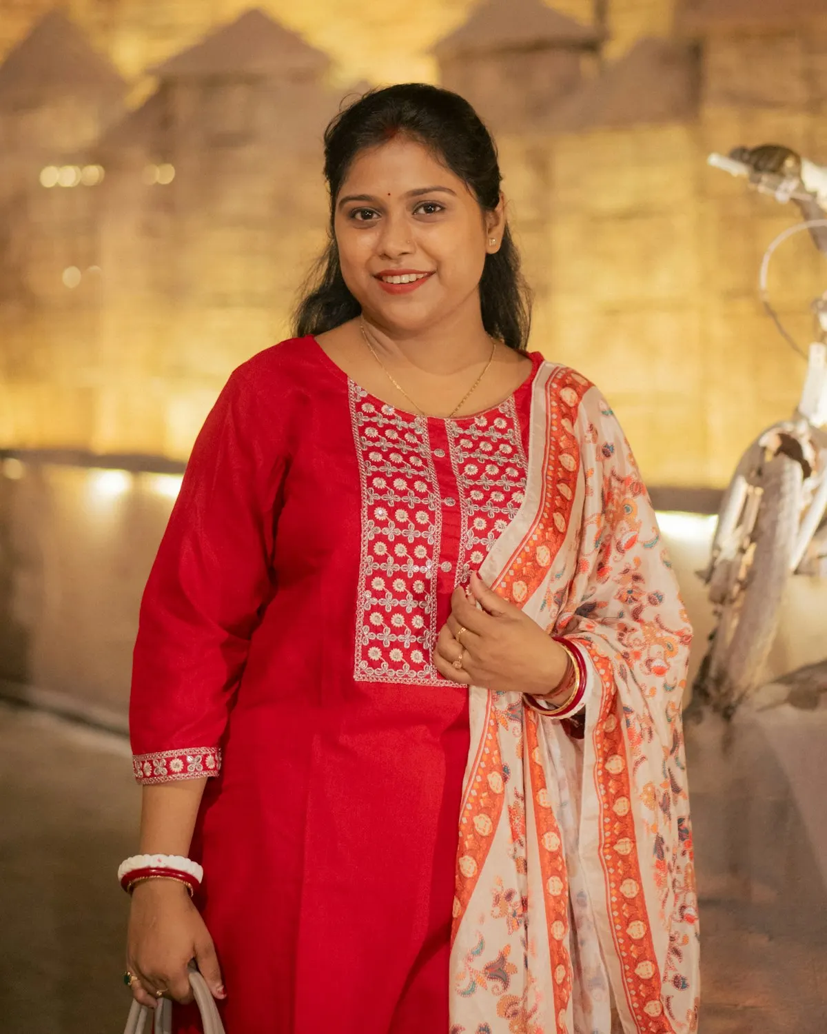 Unstitched salwar suit set