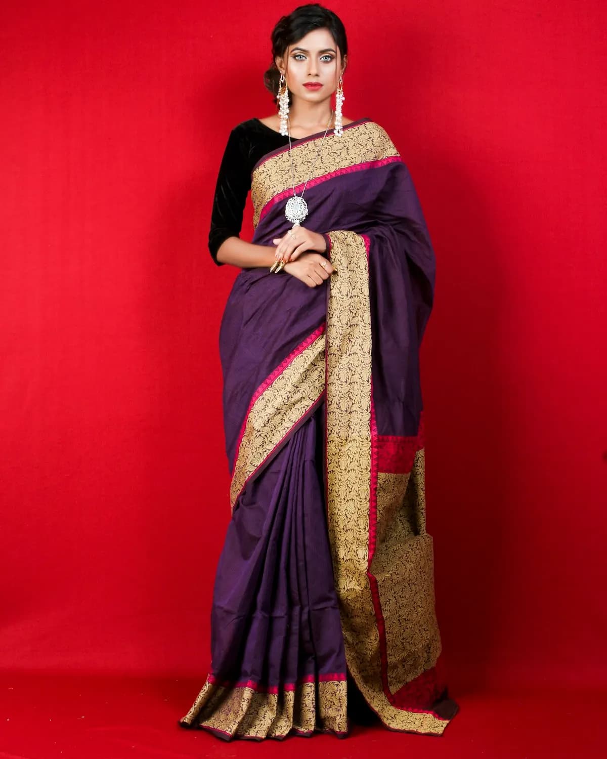 Georgette party saree